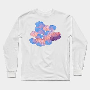 Geometric Clouds Long Sleeve T-Shirt